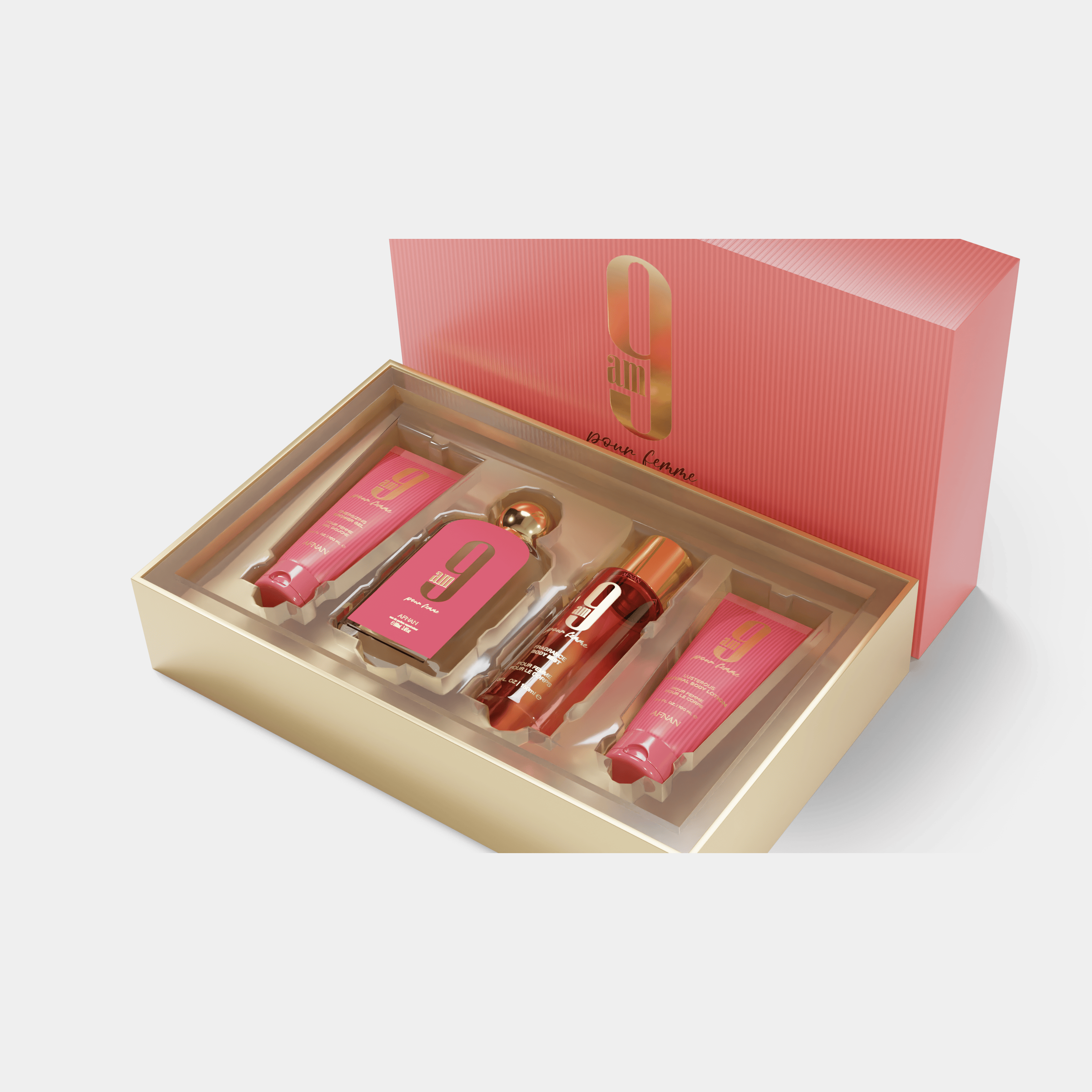GESCHENKSET 9 AM POUR FEMME